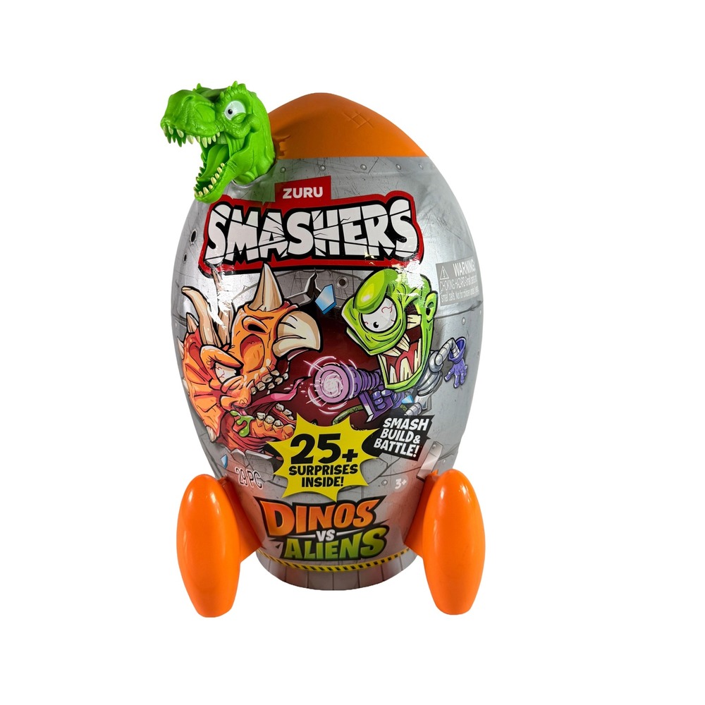 ZURU Smashers Dinos vs Aliens Mega Rocket Egg 25+ Surprises Sealed